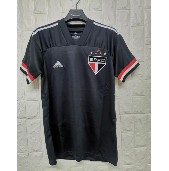 Sao Paulo Third Away Black Soccer Jersey Shirt 2020/21